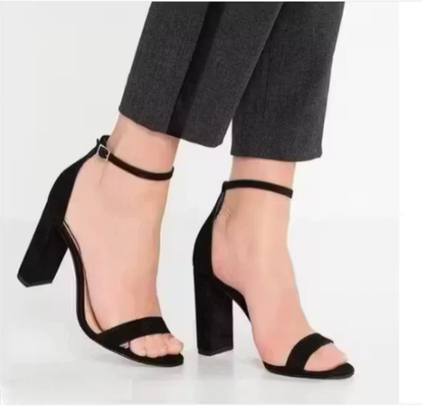 Miggler black heel for women and girls