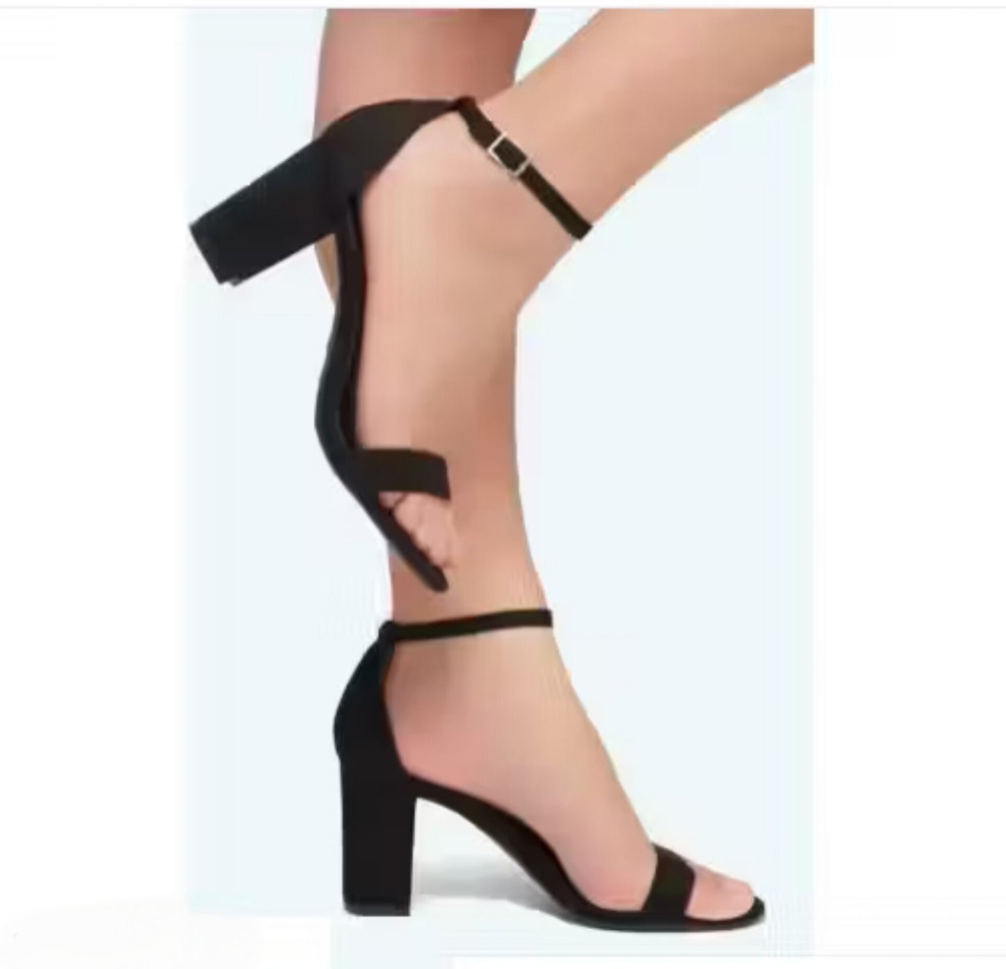 Miggler black heel for women and girls